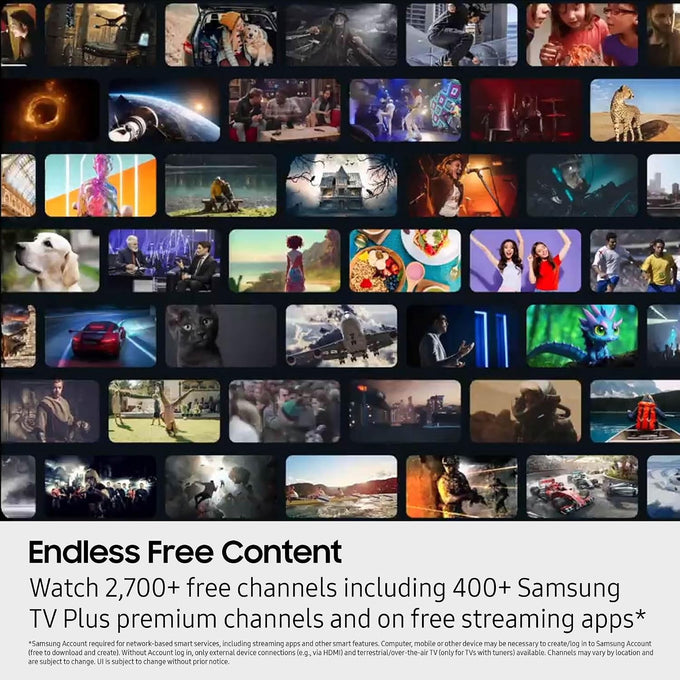 Samsung 50-Inch Class Crystal UHD U8000F 4K Smart TV (2025 Model) Endless Free Content, Processor, MetalStream Design, Knox Security, Alexa Built-in
