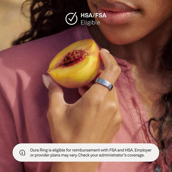 Oura Ring 5 Smart Ring - Silver - Size 10 - Fitness & Sleep Tracker