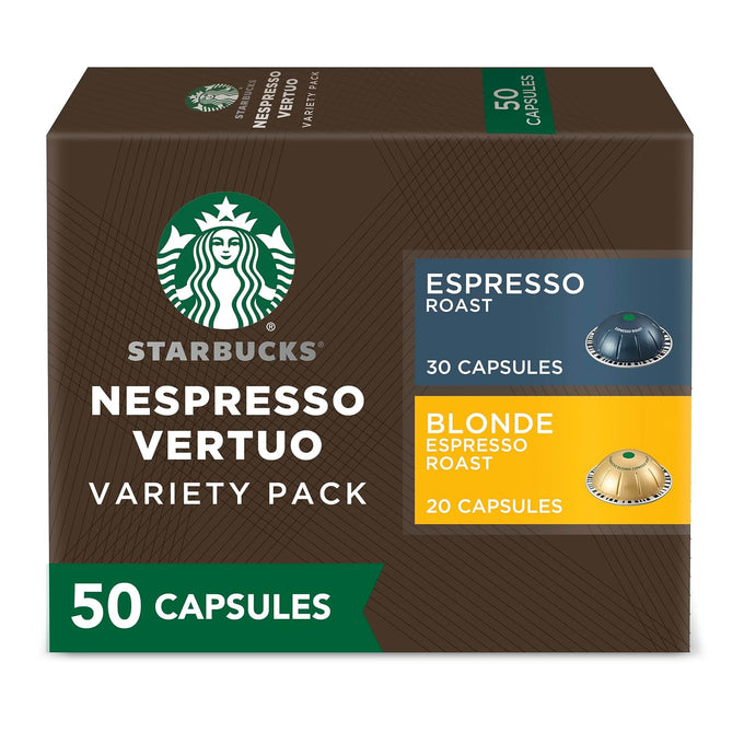 Starbucks by Nespresso Vertuo, Blonde Roast Espresso, 50-count