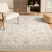 Abani Evelyn Collection Beige Area Rug - 4' x 6' - Floral Pattern, Non-Shedding - Easy to Clean, Durable for Living Rooms, Bedrooms & Offices, Pet & Kid Friendly