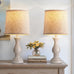 22" Farmhouse Table Lamps Set of 2, Rustic Bedside Lamps for Bedroom