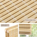 LazBlinds No Drill Bamboo Roman Shades, 38x64, DP-Natural