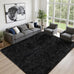 8x10 Area Rug Living Room Bedroom: Fluffy Plush Shag Carpet Black