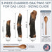 Midwest Hearth Gas Logs Deluxe Decorative Branch and Twig Set | Cast from Real Logs and Hand Painted in USA (Oak 3-Piece)