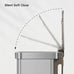 EKO Hudson Matte Stainless 75 Liter/20 Gallon Step Trash Can with Rear Trash Bag Storage Compartment