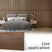 Art3d 2-Pack Fluted Acoustic Wood Slat Wall Panel, 47.2 x 23.6 Inch, Walnut