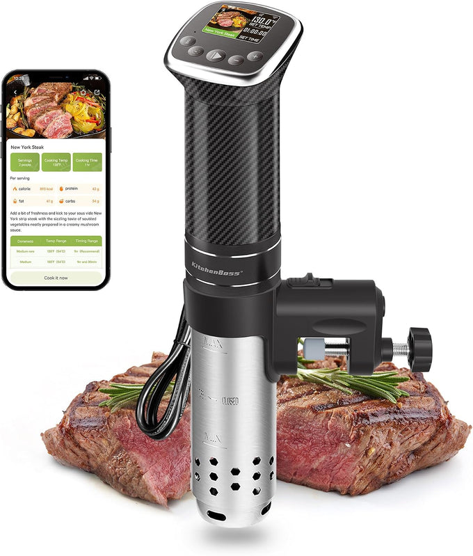 KitchenBoss WiFi Sous Vide Cooker Ultra-quiet 1100W Sous Vide G322PT