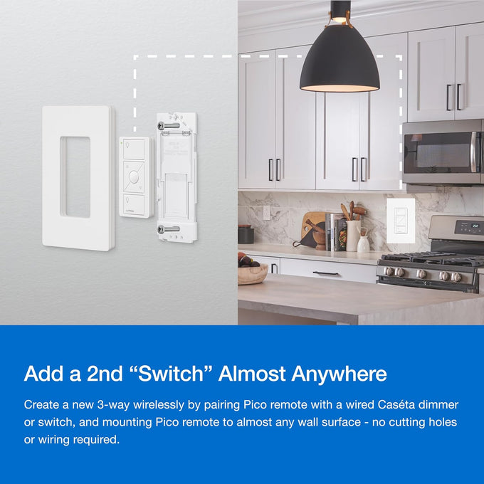 Lutron Caseta Diva Smart Dimmer Starter Kit; Dimmer, Hub, Remote, & More