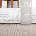 Abani Grey Area Rug for Living Room, Bedroom - Crosshatch Pattern- 4' x 6' -Durable & Easy to Clean