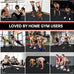 GymCope Large Exercise Mat for Home Workouts, 12x6/10x6/9x6/8x6/7x5/6x4 ft