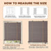 Bamboo Blinds for Interior Windows, 48"W X 63"H Bamboo Roller Shades Indoor