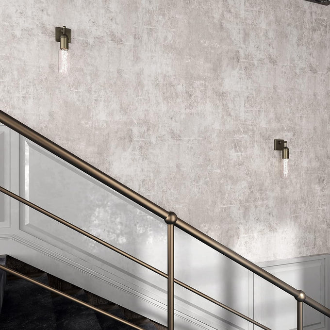 VEELIKE Neutral Concrete Wallpaper Peel and Stick Boho Aesthetic Wallpaper for Bedroom Bathroom 354''x32'' Wide Concrete Contact Paper for Countertops Waterproof Cement Vinyl for Accent Walls Kitchen