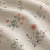 Boho Floral 100% Blackout Curtains 84 Inch 2 Panels Linen Texture