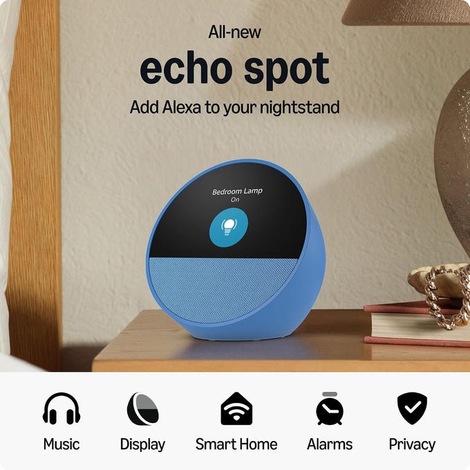 Echo Spot with Legrand Radiant Smart Plug