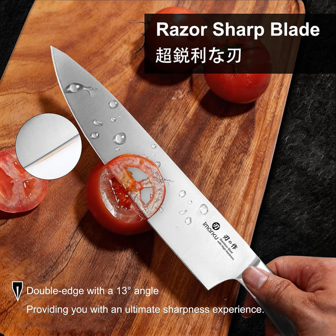 imarku 3 Pieces Knife set, Japanese HC Stainless Steel Kitchen Knife Set
