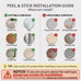 Nekhung Battery Operated Wall Sconce, Peel and Stick Sconces Set of 2