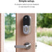 Google Nest x Yale Lock - Tamper-Proof Smart Lock for Keyless Entry - Keypad Deadbolt Lock for Front Door - Satin Nickel