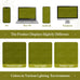 LAMIT Moss Green Vintage Velvet Curtains 108 Inch for Bedroom 2 Panels