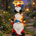 Nacome Solar Garden Gnome Statue: Funny Triple Stacked Figurine Decor