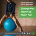 Gaiam Classic Balance Ball Chair, Stability Seat