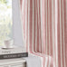 MYSKY HOME Taupe Striped Linen Curtains 100% Blackout 52Wx84L,2 Panels