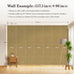 GoDear Design Faux Grasscloth Textured Wallpaper Cabinet Covers, Straw