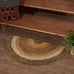 VHC Brands Kettle Grove Primitive Jute Black Striped Accent Rug Rectangle w/Floor Pad 24"x36"