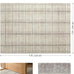 YIHOUSE 5x7 Beige Ivory Distressed Plaid Area Rug for Living Room