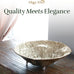OBJET D'ART Emory Decorative Round Gold Bowl, Set of 2