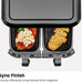 Chefman 6 Quart Dual Basket Air Fryer - Digital Touchscreen, Smart Sync Finish, Hi-Fry, Auto Shutoff, 2 Independent 3QT Nonstick Dishwasher-Safe Frying Baskets - Digital Double Air Fryer - Black