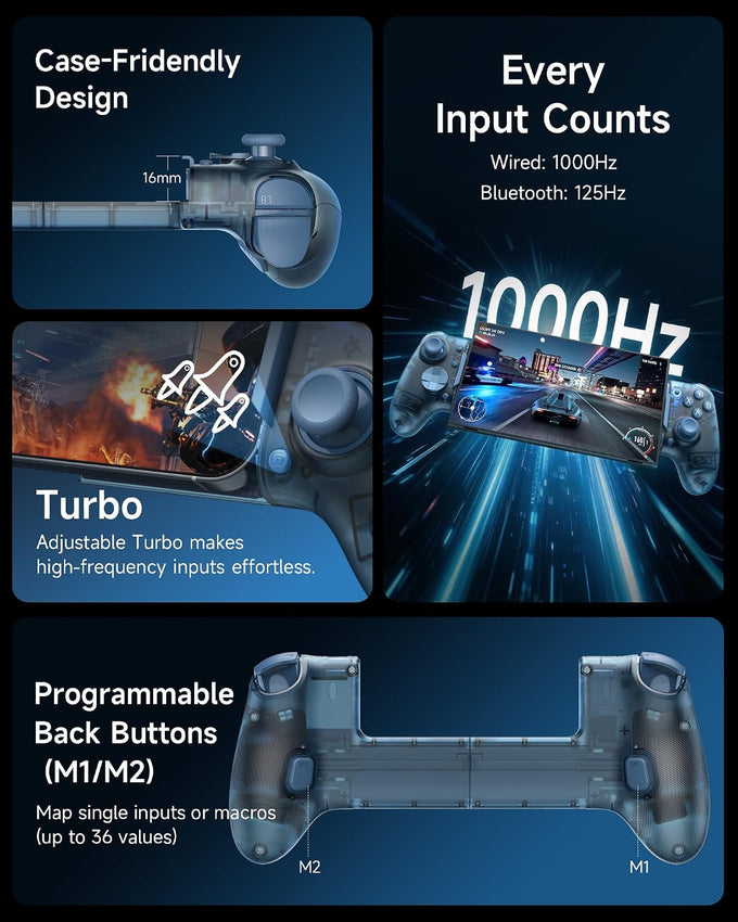EasySMX M20 Bluetooth Mobile Controller, for Android, iPhone, PC, Switch1/2
