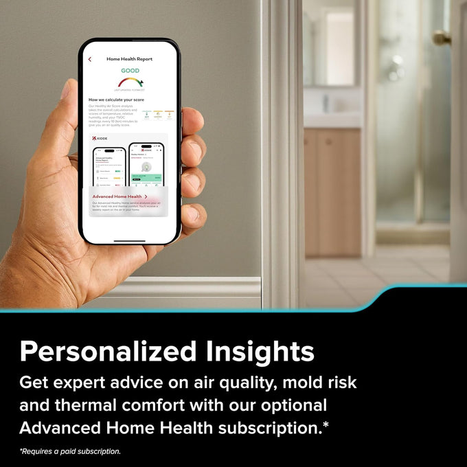 Kidde Smart CO Detector + Indoor Air Quality, Plug-in & AA Battery, COPDLQW