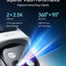 MEARI 2.5K Dual Lens Plug-in WiFi Cameras for Home Security Indoor/Outdoor