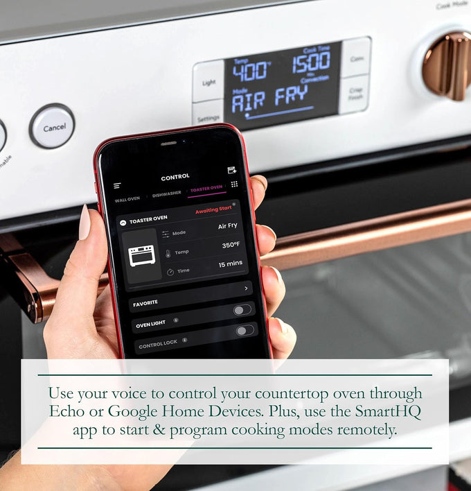 Café Couture Air Fryer Toaster Oven, 14 Modes, WiFi, Large, Crisp Finish