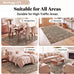 SUPERIOR Indoor Area Rug, Traditional Floral Scroll Décor,2'7"x8', Ivory