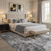 DMOYEST Area Rug Living Room Rugs 9x12 Washable Abstract Grey Carpet