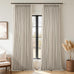 Topfinel Oatmeal Pinch Pleated Curtains Blackout for Living Room Linen Textured Draperies with Blackout Liner High End Tailored Look Farmhouse Aesthetic 80 Inches 2 Panels Set Oatmeal 40" W*80" L