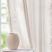 jinchan Sage Floral Linen Curtains for Living Room 84" Back Tab 2 Panels