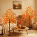 2 Pack 4FT 100 LED Lighted Maple Tree, Artificial Fall Tree Outdoor/Indoor