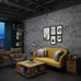 3YECAO 16"×118" Thick Blue Grey Peel and Stick Concrete Wallpaper 3d Faux Gray Concrete Contact Paper Vinyl Wrap DIY Self Adhesive Matte Grey Cement Wallpaper Tile Sticker for Countertops Walls Drawer
