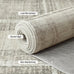 YIHOUSE 5x7 Beige Ivory Distressed Plaid Area Rug for Living Room