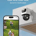 MEARI 2.5K Dual Lens Plug-in WiFi Cameras for Home Security Indoor/Outdoor