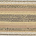 VHC Brands Kettle Grove Primitive Jute Black Striped Accent Rug Rectangle w/Floor Pad 24"x36"