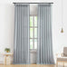 Vision Home Natural Linen Pinch Pleated Semi Sheer Curtains 60Wx84Lx1