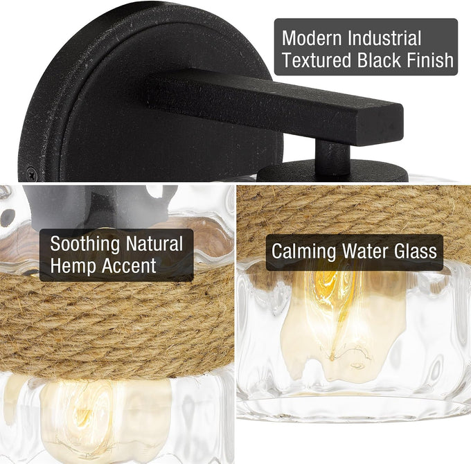 Kira Home Sage 10" Farmhouse Industrial Wall Sconce for Bathroom Vanity