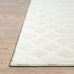 Abani Cozy Cream Area Rug for Living Room, Bedroom - Geometric Diamond Pattern - 4' x 6' - Durable & Easy to Clean