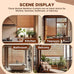 Bamboo Blinds for Interior Windows, 48"W X 63"H Bamboo Roller Shades Indoor