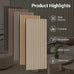 TONOR Wood Wall Panels for Interior Wall Decor-4 Pack 47.2" x 23.6"