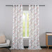 Leeva Bedroom Curtains 84 Inch Length 2 Panels Set, Farmhouse Cute Bird Patterned Living Room Curtains, Grommet Linen Look Light Blocking Window Treatments for Living Room, 42 x 84, Blue