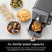 Ninja Air Fryer DoubleStack XL, 10 Qt, 6-in-1, Deep Grey, SL401